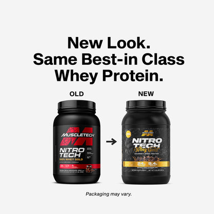 MuscleTech Nitro-Tech 100% Whey Gold — Double Rich Chocolate — image 3