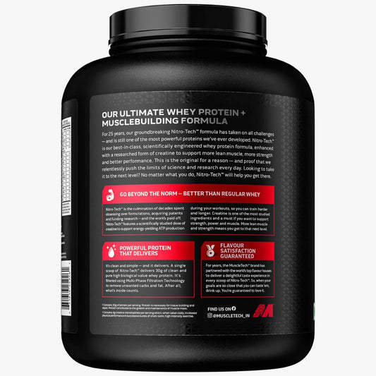 MuscleTech Nitro-Tech Performance Series Whey — Milk Chocolate 1.81 kg — image 2