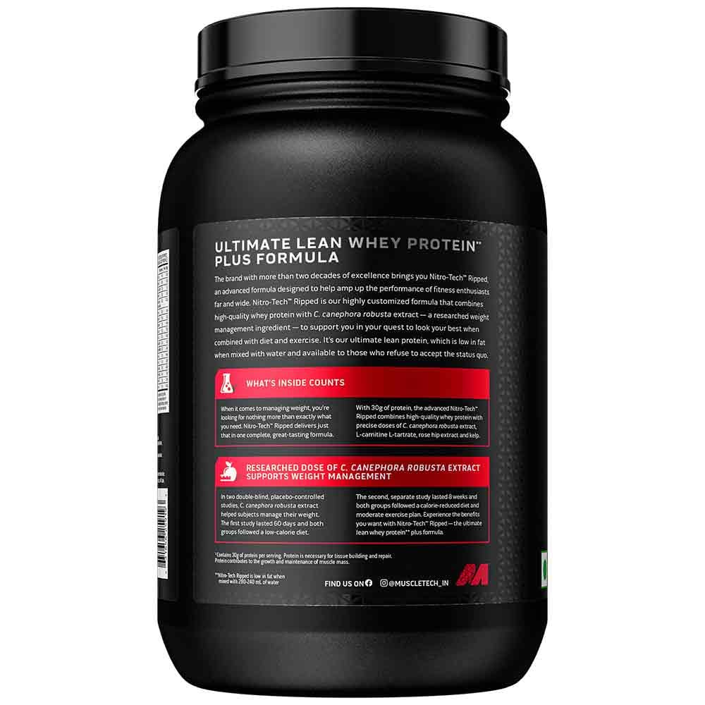 MuscleTech Nitro-Tech Ripped — Chocolate 1.72 kg — image 3