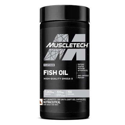 MuscleTech Platinum 100% Fish Oil — 100 Softgels
