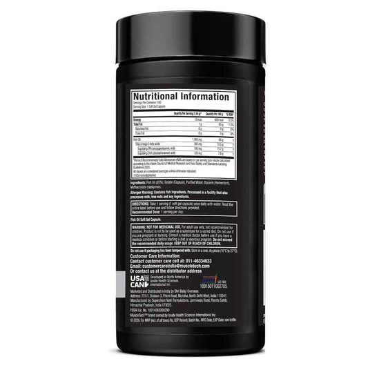 MuscleTech Platinum 100% Fish Oil — 100 Softgels — image 2