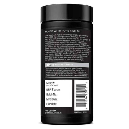MuscleTech Platinum 100% Fish Oil — 100 Softgels — image 3
