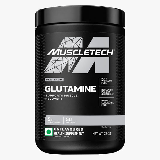 MuscleTech Platinum 100% Glutamine — Unflavoured 250 g